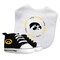 Baby Fanatic   2 Piece Bid and Shoes - NCAA Iowa Hawkeyes - White Unisex Infant Apparel